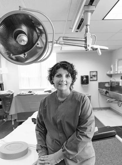 Portrait of a nurse in a medical lab